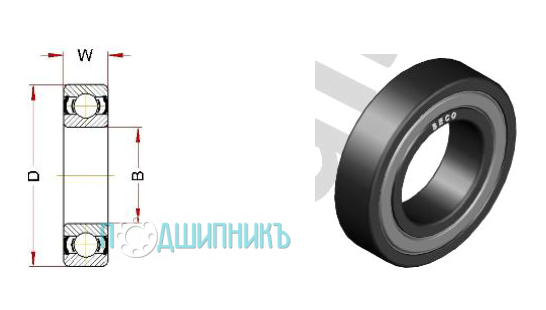 Схема и чертеж 6215 BHTS ZZ 350 от BECO PLUS