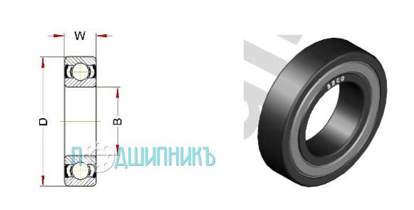 Схема и чертеж 6309 BHTS ZZ 350 от BECO PLUS