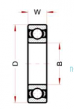 Схема и чертеж 6304 BSS 2RS C3 VT 180 от BECO