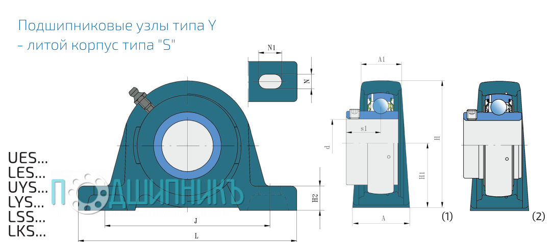 Подшипниковый узел чертеж