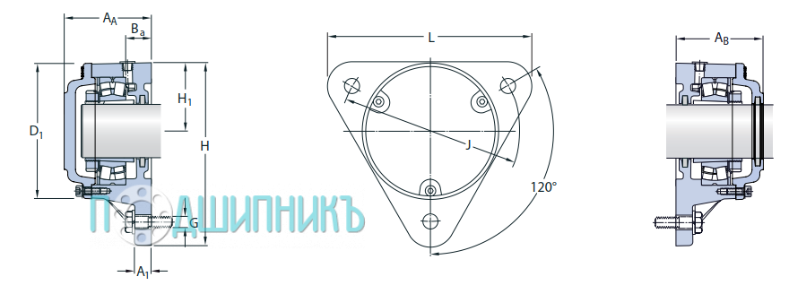 Габаритные размеры FNL 722511 от IBU - 50 мм