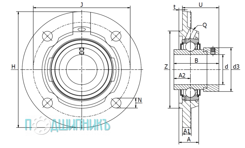 Схема и чертеж FWSN 40 A-RFE40 от PTI