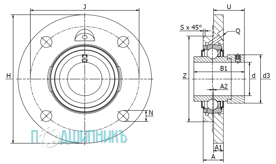 Схема и чертеж RVFW 20 A-RME 20 от PTI