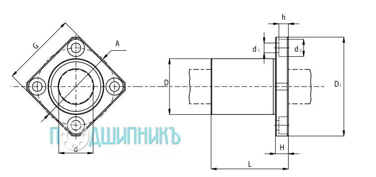 Схема и чертеж KBK16-PP от TECHNIX