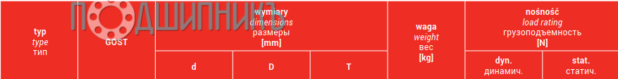 Характеристики подшипника 30213 от MTM