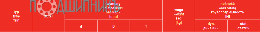 Характеристики подшипника 33213 от MTM