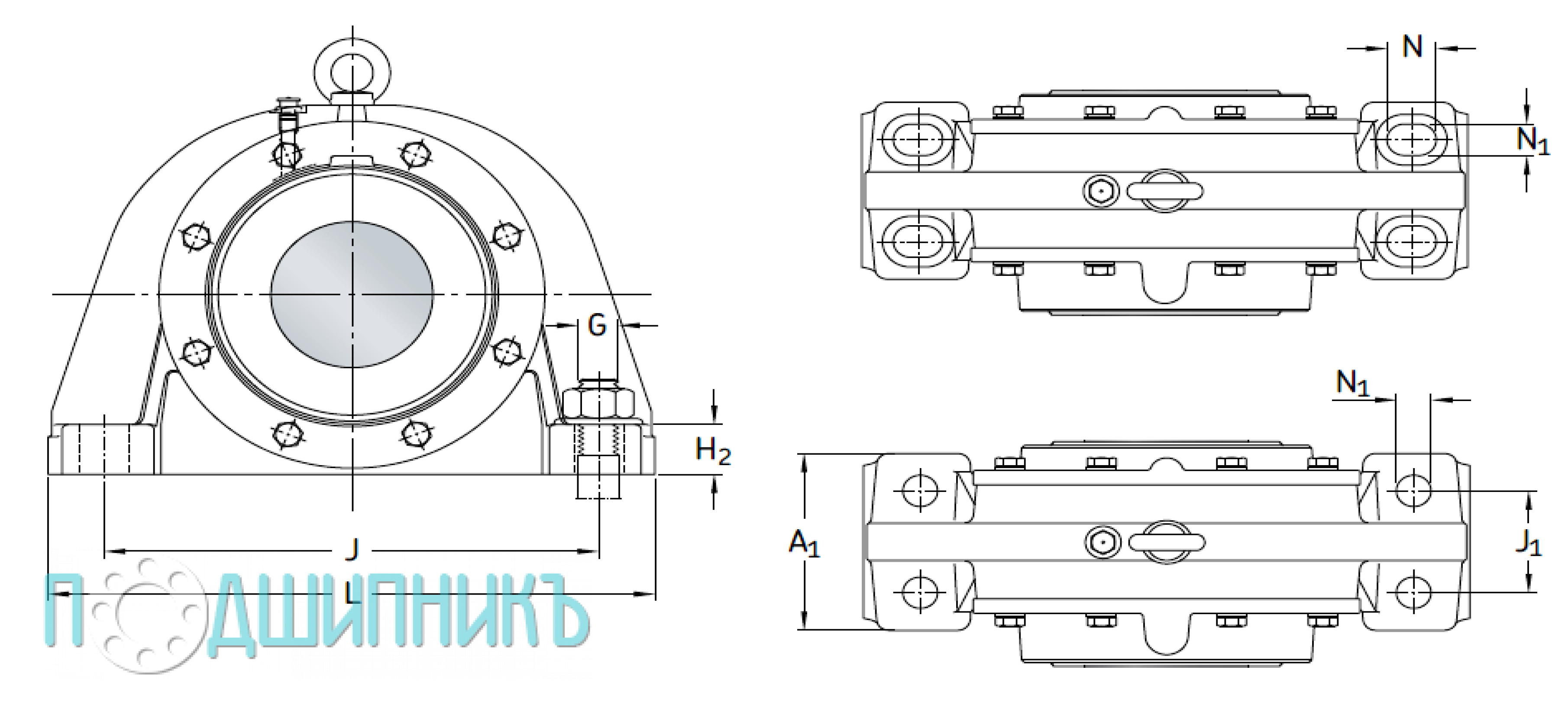 Схема и присоединительные размеры SBDS 2220 от WXING